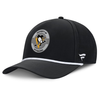 Бейсболка Pittsburgh Penguins Fanatics Black Authentic Pro Rink