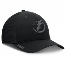 Бейсболка Tampa Bay Lightning Fanatics Black Authentic Pro Road