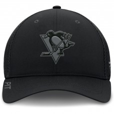 Бейсболка Pittsburgh Penguins Fanatics Black Authentic Pro Road