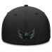 Бейсболка Washington Capitals Fanatics Black Authentic Pro Road Team Code