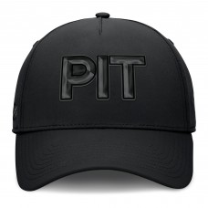 Бейсболка Pittsburgh Penguins Fanatics Black Authentic Pro Road Team Code