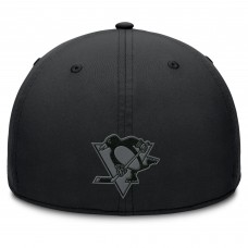 Бейсболка Pittsburgh Penguins Fanatics Black Authentic Pro Road Team Code