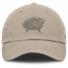 Бейсболка Columbus Blue Jackets Fanatics Tan Authentic Pro Road