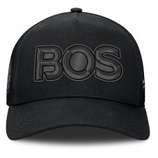 Бейсболка Boston Bruins Fanatics Black Authentic Pro Road Team Code Trucker
