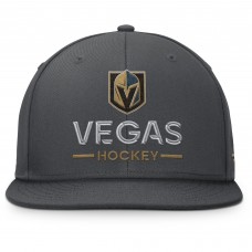 Бейсболка Vegas Golden Knights Fanatics Charcoal Authentic Pro Rink Lockup