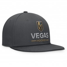 Бейсболка Vegas Golden Knights Fanatics Charcoal Authentic Pro Rink Lockup
