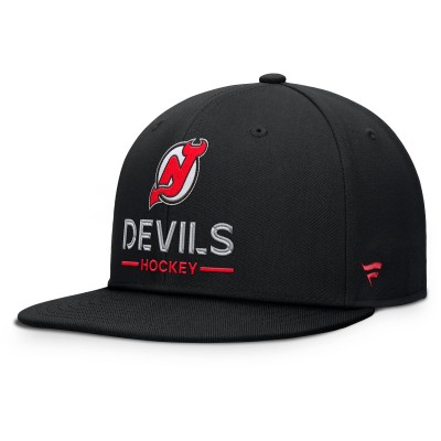 Бейсболка New Jersey Devils Fanatics Black Authentic Pro Rink Lockup