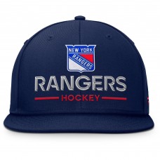 New York Rangers Fanatics Navy Authentic Pro Rink Lockup Snapback Hat New York Rangers Fanatics Navy Authentic Pro Rink Lockup Snapback Hat