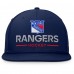 New York Rangers Fanatics Navy Authentic Pro Rink Lockup Snapback Hat