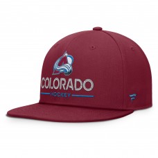 Бейсболка Colorado Avalanche Fanatics Burgundy Authentic Pro Rink Lockup