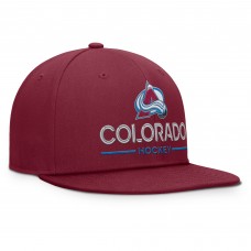 Бейсболка Colorado Avalanche Fanatics Burgundy Authentic Pro Rink Lockup