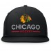 Бейсболка Chicago Blackhawks Fanatics Black Authentic Pro Rink Lockup