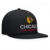 Бейсболка Chicago Blackhawks Fanatics Black Authentic Pro Rink Lockup