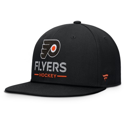Philadelphia Flyers Fanatics Black Authentic Pro Rink Lockup Snapback Hat