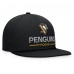 Бейсболка Pittsburgh Penguins Fanatics Black Authentic Pro Rink Lockup