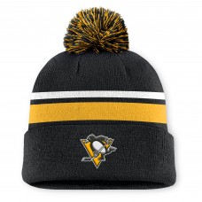 Шапка с помпоном Pittsburgh Penguins Fanatics Black Authentic Pro Rink Шапка с помпоном Pittsburgh Penguins Fanatics Black Authentic Pro Rink