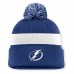 Шапка с помпоном Tampa Bay Lightning Fanatics Blue Authentic Pro Rink