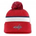 Шапка с помпоном Washington Capitals Fanatics Red Authentic Pro Rink