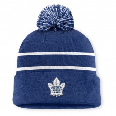 Шапка с помпоном Toronto Maple Leafs Fanatics Blue Authentic Pro Rink