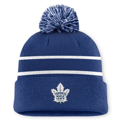 Шапка с помпоном Toronto Maple Leafs Fanatics Blue Authentic Pro Rink