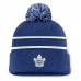 Шапка с помпоном Toronto Maple Leafs Fanatics Blue Authentic Pro Rink