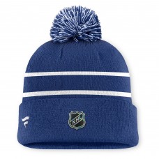 Шапка с помпоном Toronto Maple Leafs Fanatics Blue Authentic Pro Rink