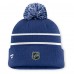 Шапка с помпоном Toronto Maple Leafs Fanatics Blue Authentic Pro Rink