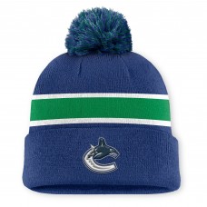 Шапка с помпоном Vancouver Canucks Fanatics Blue Authentic Pro Rink