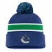 Шапка с помпоном Vancouver Canucks Fanatics Blue Authentic Pro Rink