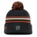 Шапка с помпоном Anaheim Ducks Fanatics Black Authentic Pro Rink