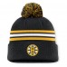 Шапка с помпоном Boston Bruins Fanatics Black Authentic Pro Rink