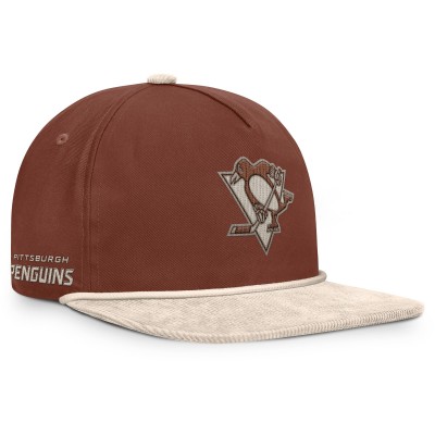 Бейсболка Pittsburgh Penguins Fanatics Brown/Cream Reminisce Vintage