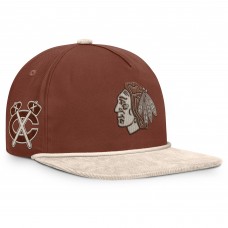 Бейсболка Chicago Blackhawks Fanatics Brown/Cream Reminisce Vintage