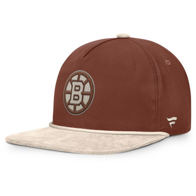 Бейсболка Boston Bruins Fanatics Brown/Cream Reminisce Vintage