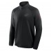 Carolina Hurricanes Fanatics Black Authentic Pro Tonal Rink Raglan Quarter-Zip Pullover