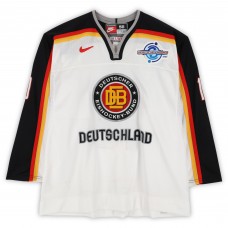 Christian Ehrhoff Team Germany Fanatics Authentic Game-Used #10 White Nike Jersey from the 2004 World Cup of Hockey