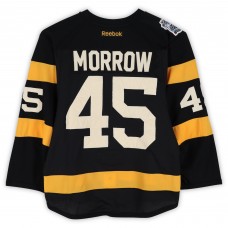 Joe Morrow Boston Bruins Fanatics Authentic Practice-Used #45 Black Reebok Jersey vs. Montreal Canadiens on January 1, 2016 - NHL Winter Classic - Worn During Warm-Ups