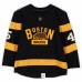 Joe Morrow Boston Bruins Fanatics Authentic Practice-Used #45 Black Reebok Jersey vs. Montreal Canadiens on January 1, 2016 - NHL Winter Classic - Worn During Warm-Ups