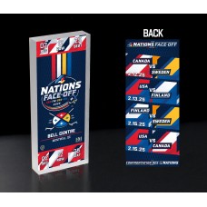 Highland Mint 2025 4 Nations Face-Off Montreal Ticket 2.5 x 6 3D Acrylic Blockart