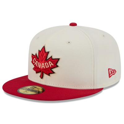 Бейсболка Canada New Era 2025 4 Nations Face-Off 59FIFTY Fitted - White/Red