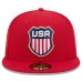 Бейсболка USA New Era 2025 4 Nations Face-Off 59FIFTY Fitted - Red