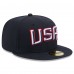 Бейсболка USA New Era 2025 4 Nations Face-Off 59FIFTY Fitted - Navy
