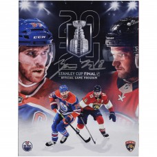 Zach Hyman Edmonton Oilers Autographed Fanatics Authentic 2024 Stanley Cup Final Program