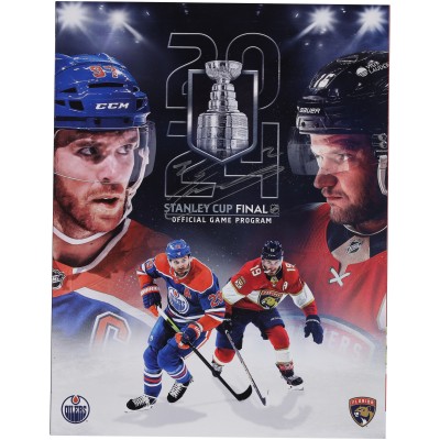 Evan Bouchard Edmonton Oilers Autographed Fanatics Authentic 2024 Stanley Cup Final Program