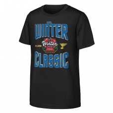 Подростковая St. Louis Blues Black 2025 NHL Winter Classic Game Day T-Shirt