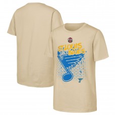 Футболка Подростковая St. Louis Blues Tan 2025 NHL Winter Classic Street Art