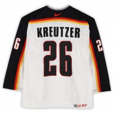 Daniel Kreutzer Team Germany Fanatics Authentic Game-Used #26 White Nike Jersey from the 2004 World Cup of Hockey