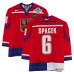 Jaroslav Špaček Team Czech Republic Fanatics Authentic Game-Used #6 Red Nike Jersey from the 2004 World Cup of Hockey Jaroslav Špaček Team Czech Republic Fanatics Authentic Game-Used #6 Red Nike Jersey from the 2004 World Cup of Hockey