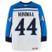 Janne Niinimaa Team Finland Fanatics Authentic Game-Used #44 White Nike Jersey from the 2004 World Cup of Hockey