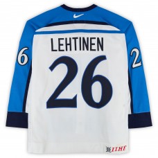 Jere Lehtinen Team Finland Fanatics Authentic Game-Used #26 White Nike Jersey from the 2004 World Cup of Hockey